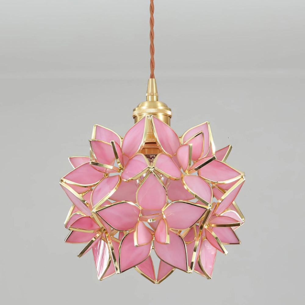 Luminous Seashell Pendant Light - Handcrafted Glow Fixture