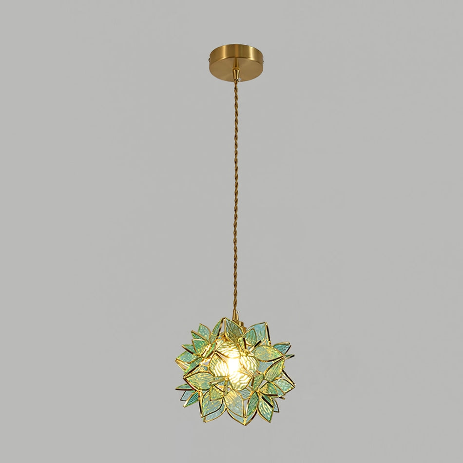 Luminous Seashell Pendant Light - Handcrafted Glow Fixture