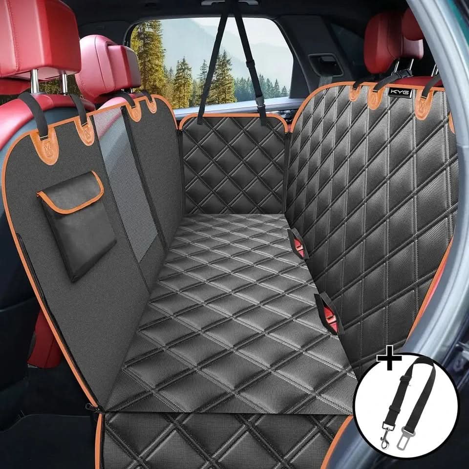 Waterproof Dog Car Seat Cover with Non-Slip Design for Travel