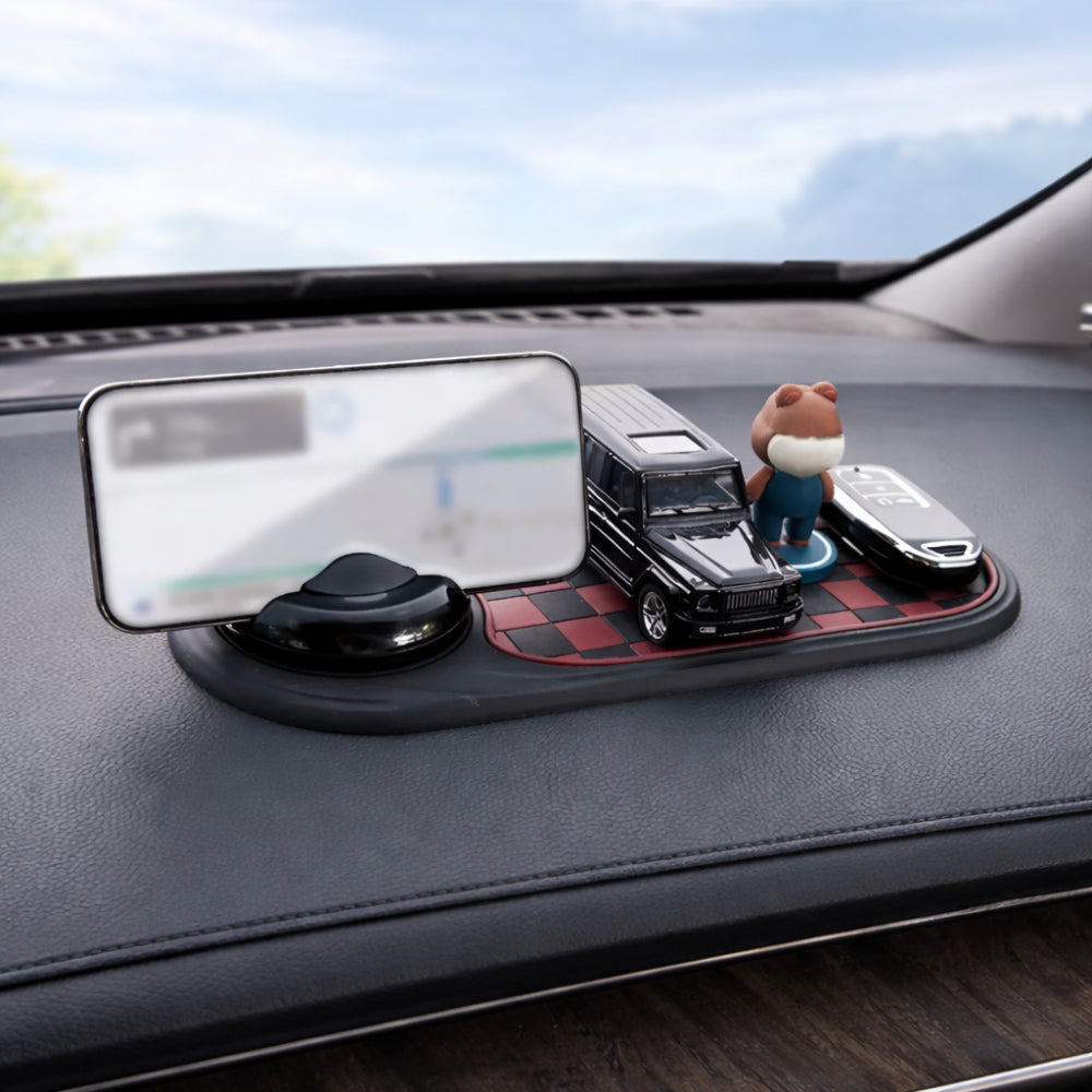 Versatile Car Dashboard Phone Organizer with Secure Grip