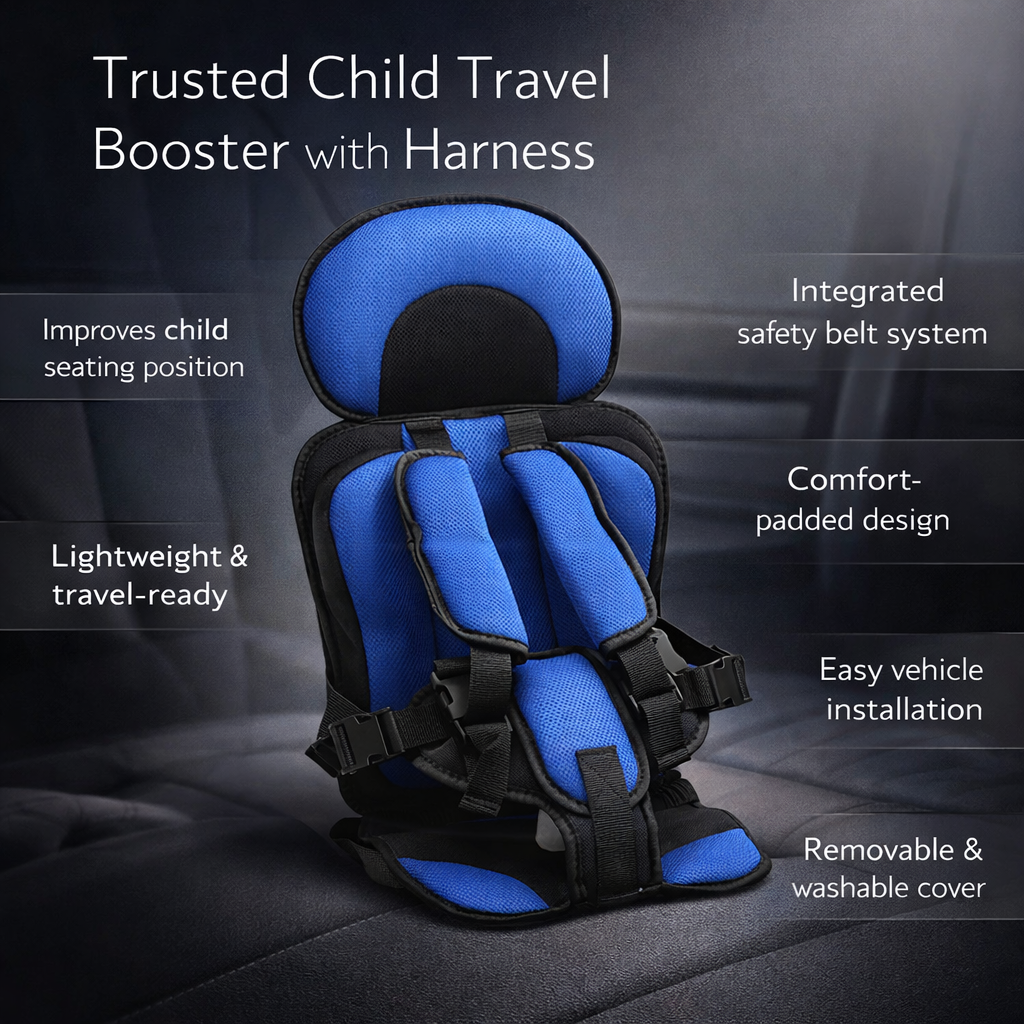 Elevated Child Safety Travel Cushion for Secure Journeys