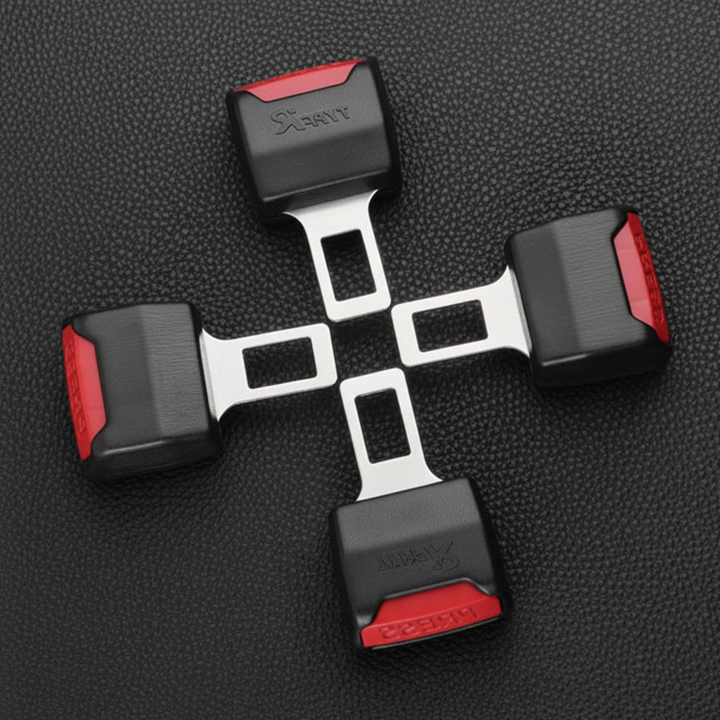 Universal Seat Belt Extension Clips for Enhanced Safety - 2 Pack