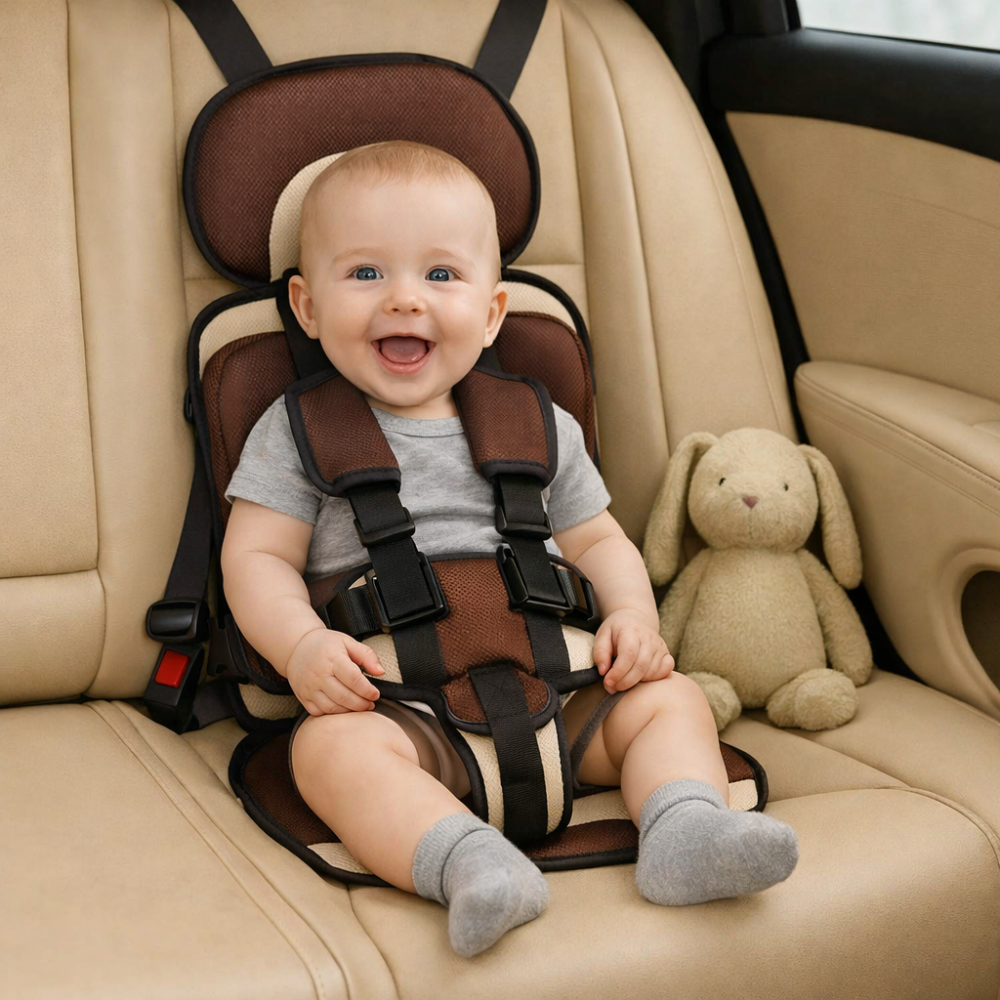 Travel-Friendly Child Booster Seat with Secure Harness