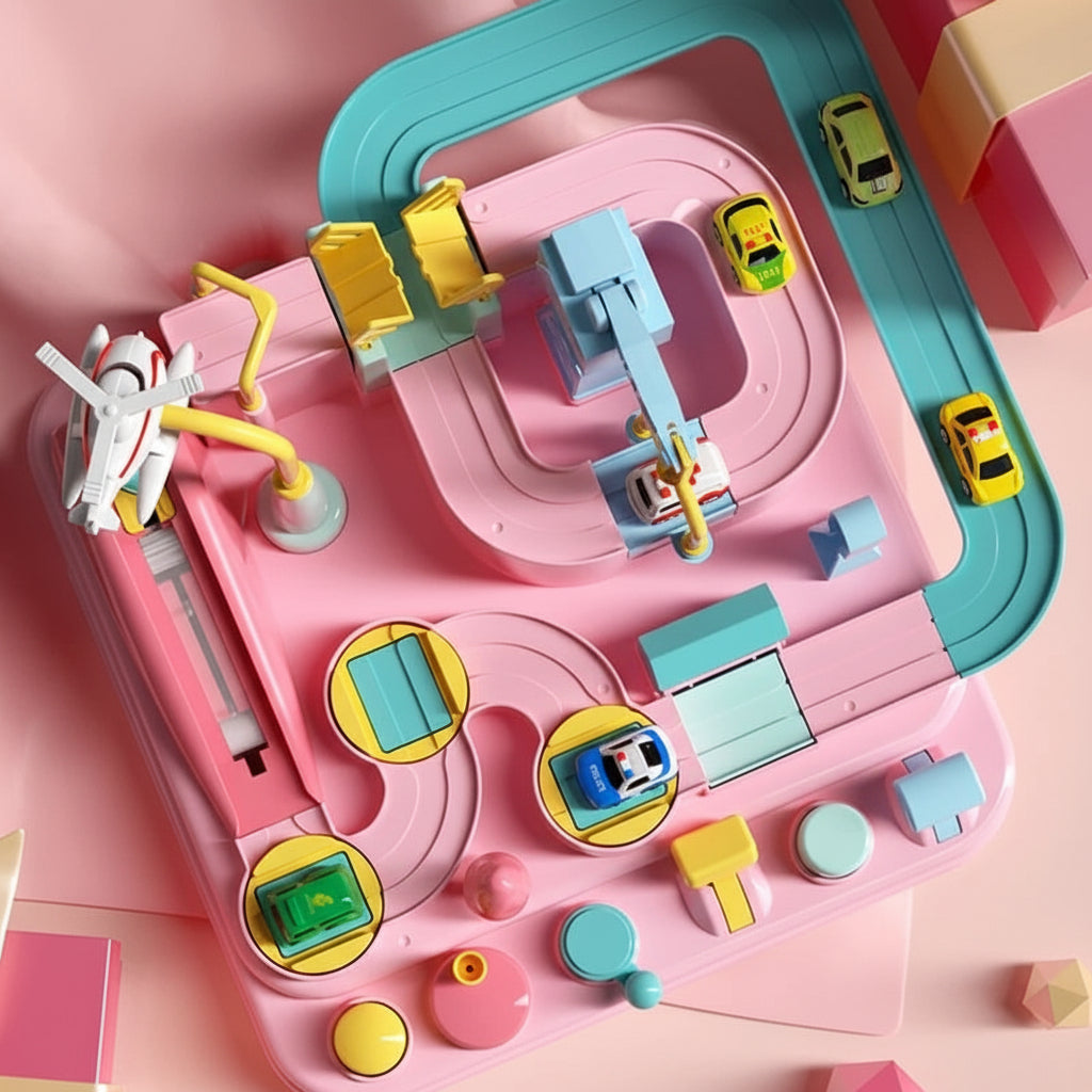 Urban Explorer Car Track Puzzle Set for Young Innovators