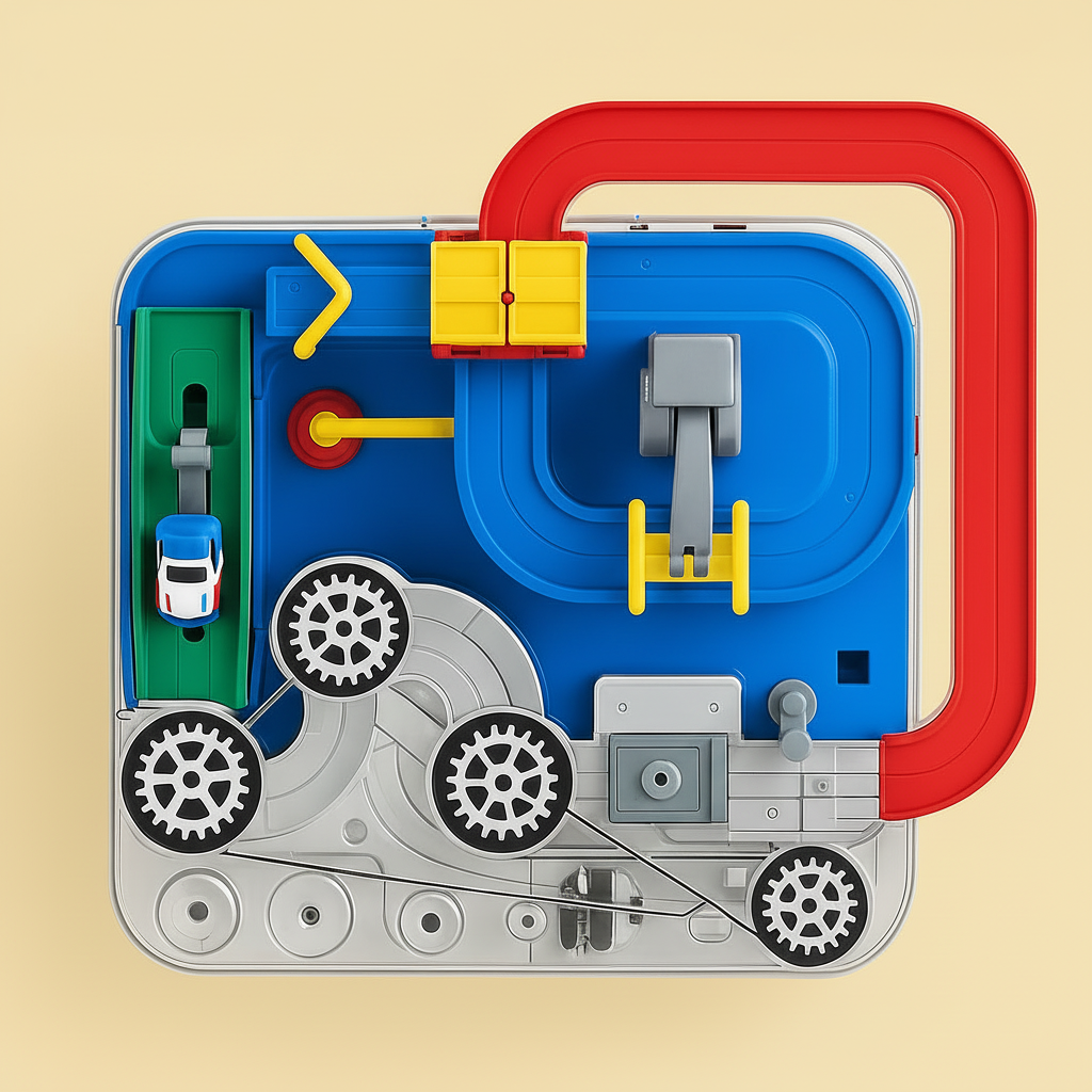 Urban Explorer Car Track Puzzle Set for Young Innovators