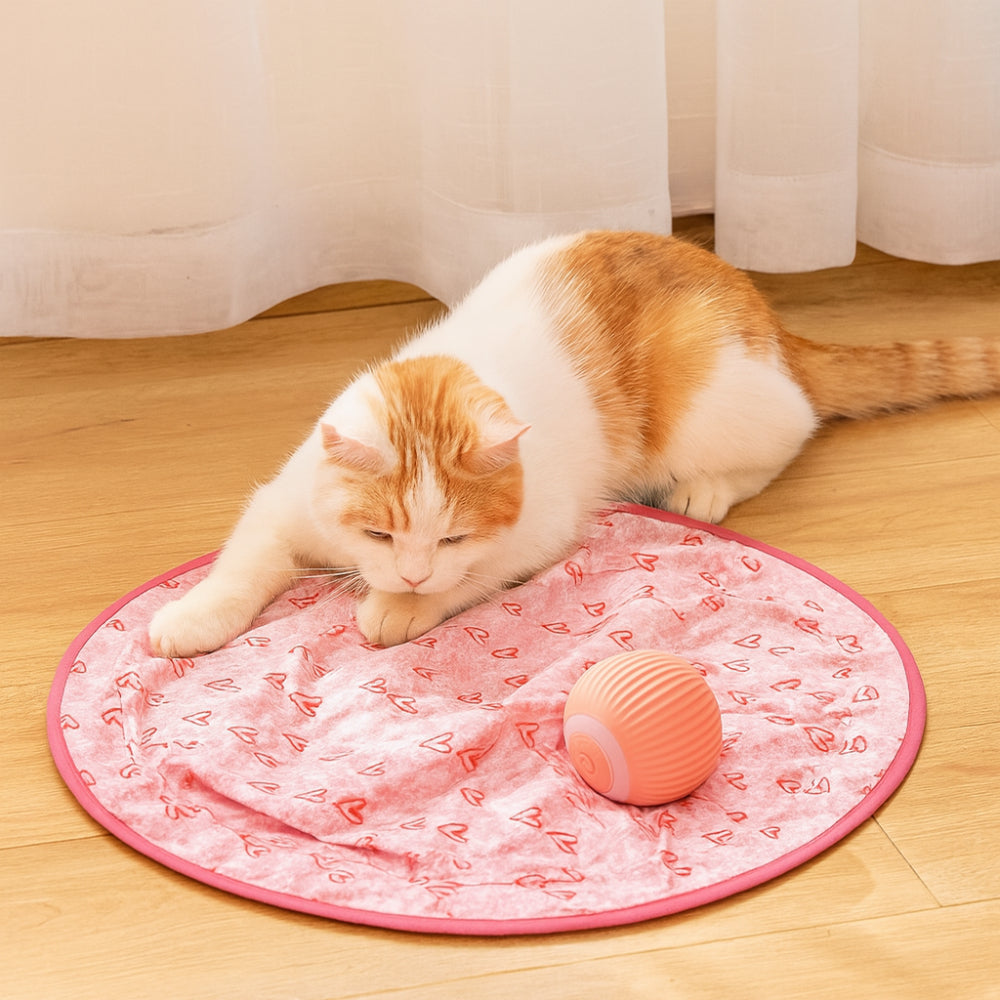 Engaging Feline Playset with Activity Mat and Motion Ball