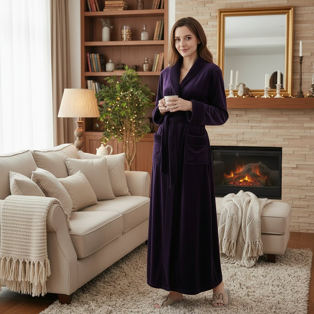 CozyNest Fleece Robe - Ultimate Women's Comfort Wear