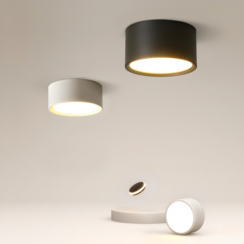 Modern LED Cylinder Ceiling Light with Adjustable Settings