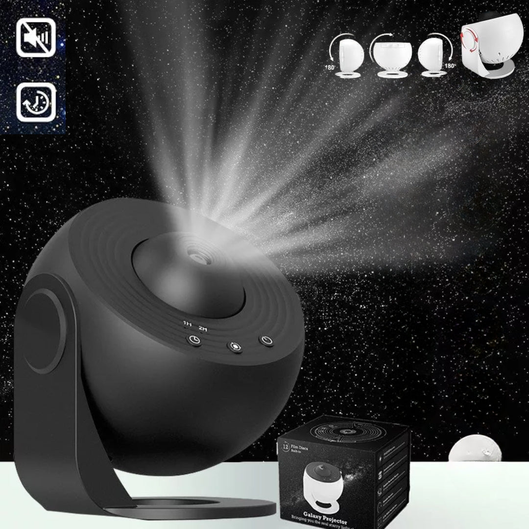 Galaxy Projector Night Light with 360° Rotation for Cosmic Ambiance