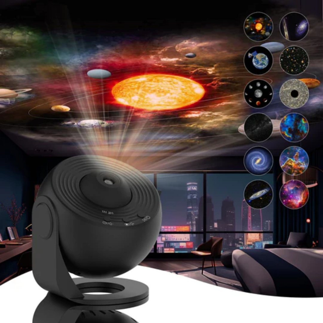 Galaxy Projector Night Light with 360° Rotation for Cosmic Ambiance
