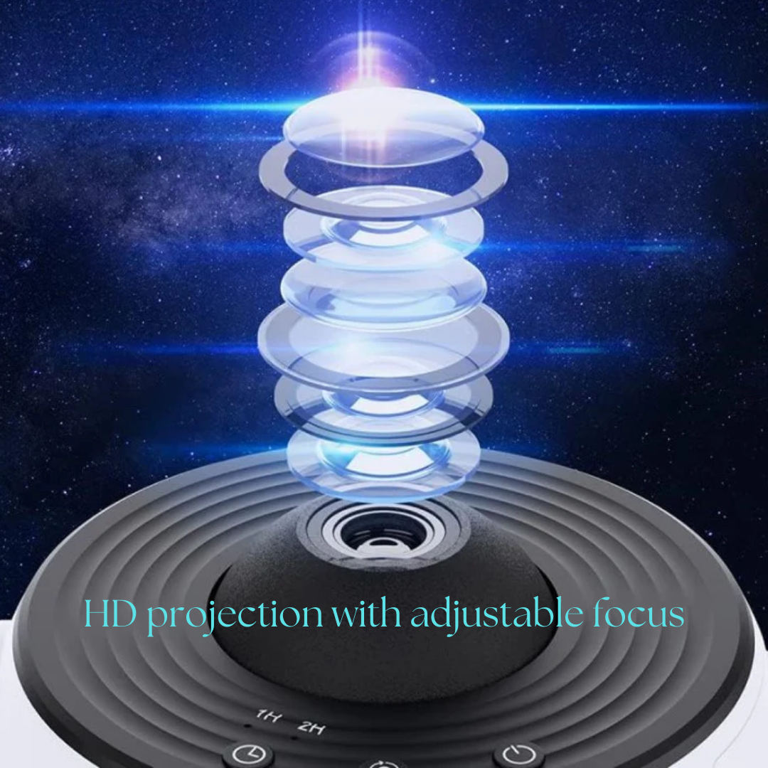 Galaxy Projector Night Light with 360° Rotation for Cosmic Ambiance