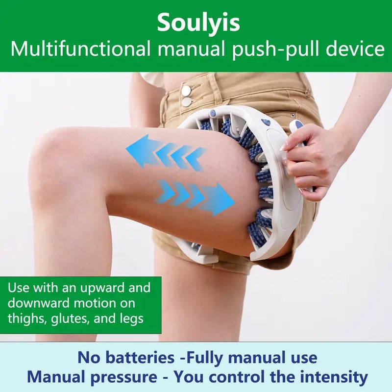 Deep-Tissue Massage Roller for Cellulite | 360° Adjustable Width Tool