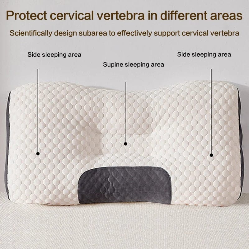Memory Foam Neck Pillow for Cervical Support – Medium & Large Sizes, Washable Cover