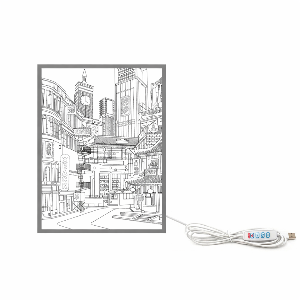 Urban Skyline LED Wall Light – Customizable USB Art Lamp