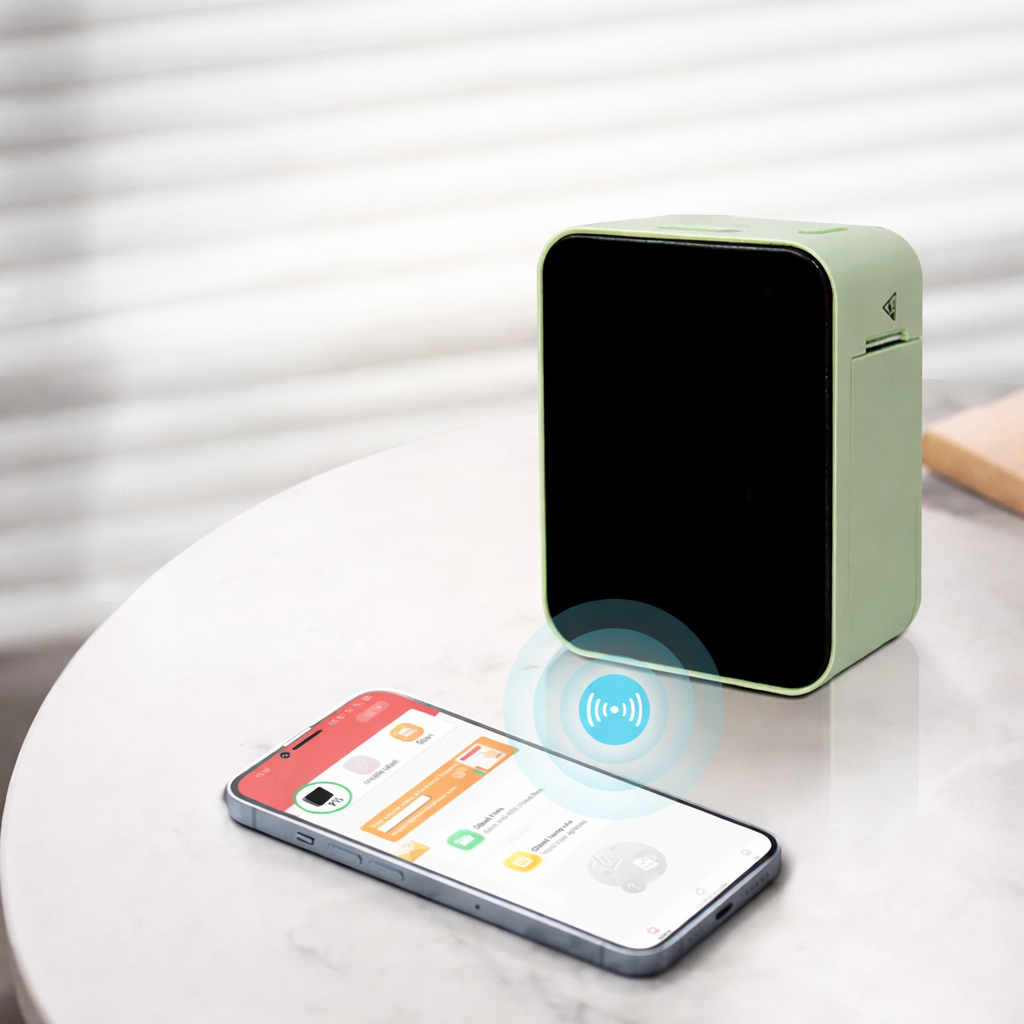 Compact Bluetooth Thermal Label Maker - Your On-the-Go Organizer