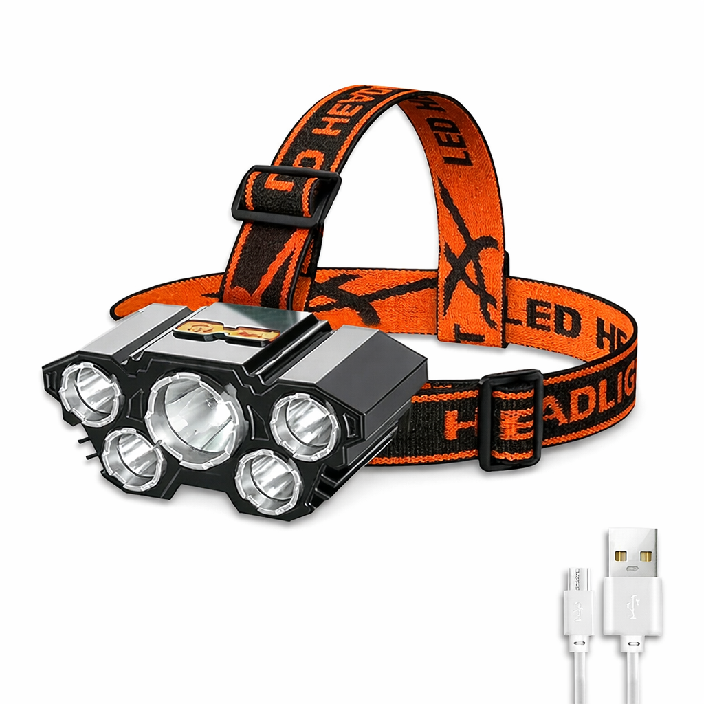 BrightBeam 8 LED Rechargeable Headlamp for Outdoor Adventures