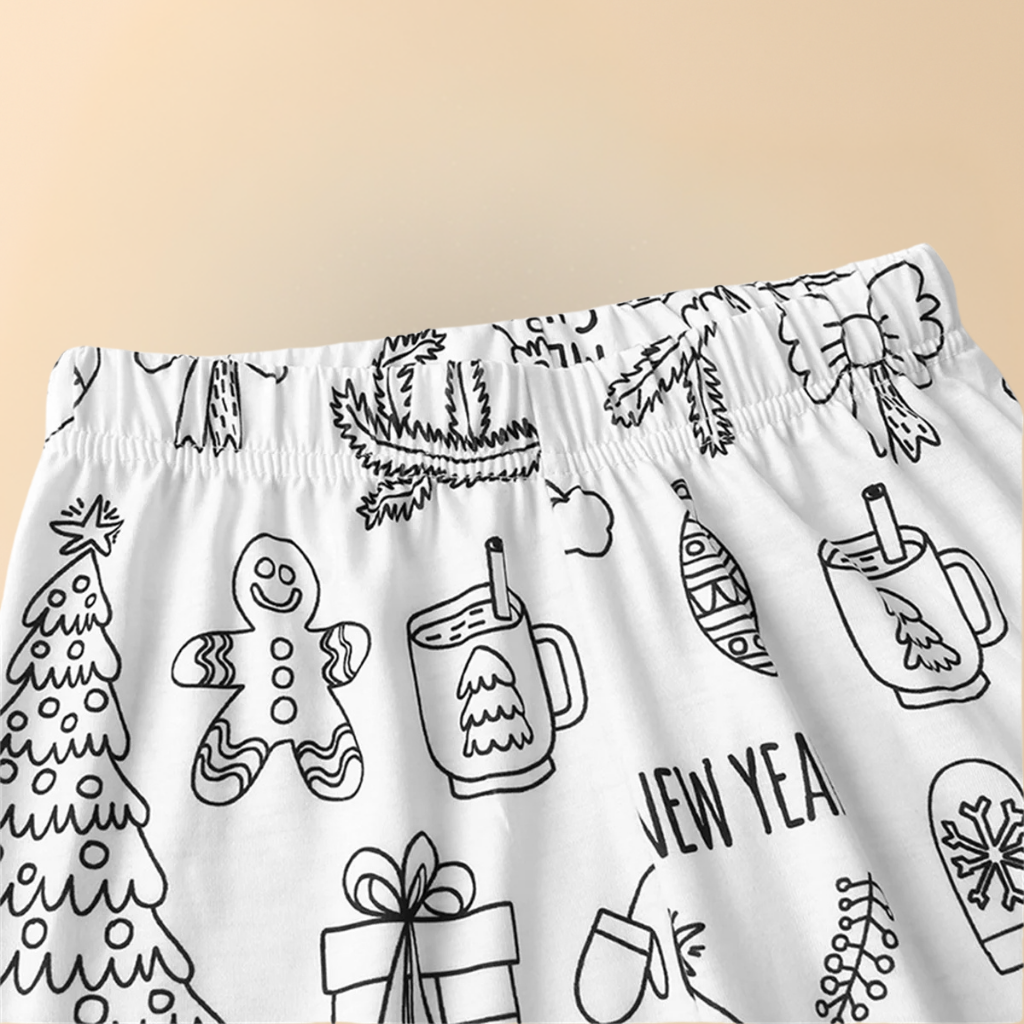 Creative Holiday Pajama Set for Kids – Color Your Dreams