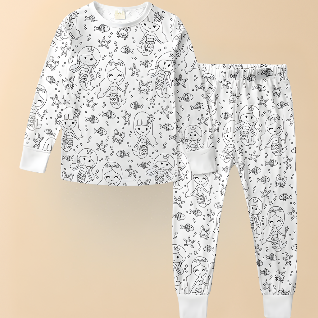 Creative Holiday Pajama Set for Kids – Color Your Dreams