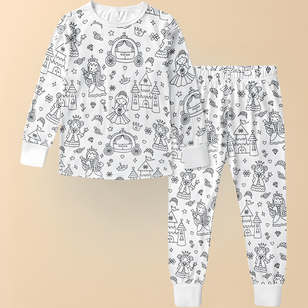 Creative Holiday Pajama Set for Kids – Color Your Dreams
