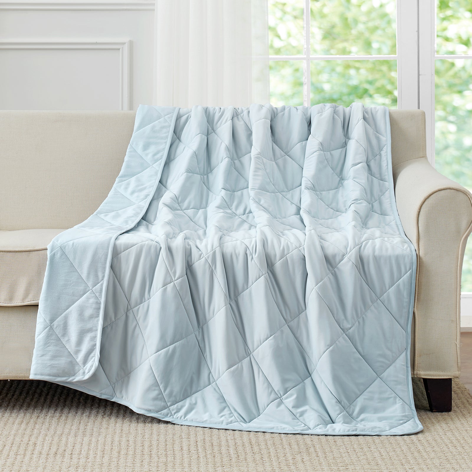 Cooling Bed Blanket with Advanced Japanese Fabric – Dual-Sided for Warm Sleepers