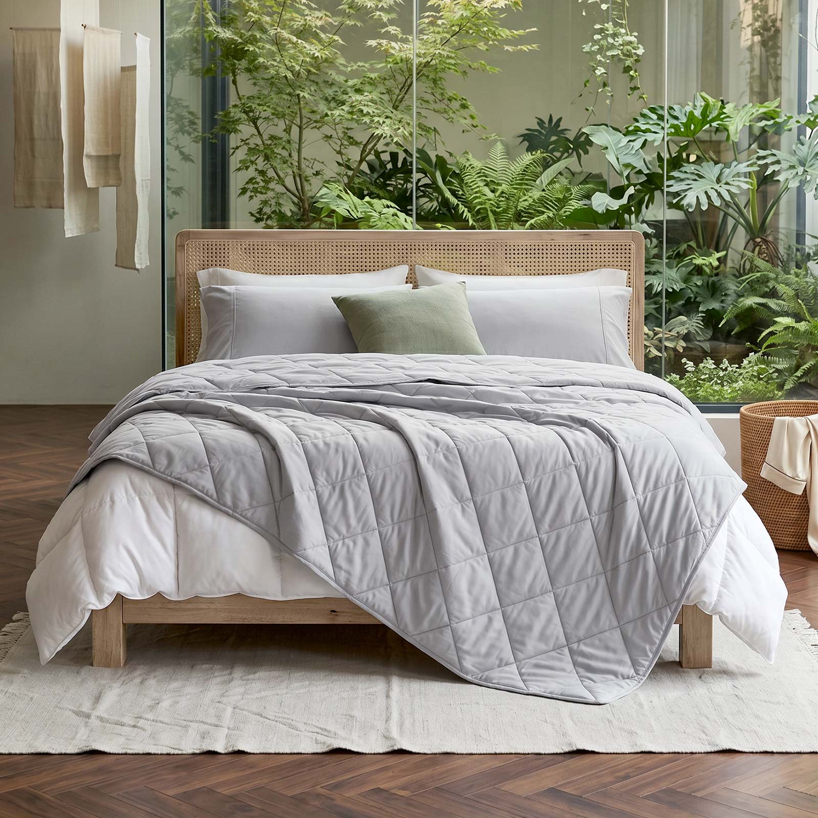 Cooling Blanket for Bed – Lightweight Japanese Fabric for Hot Sleepers