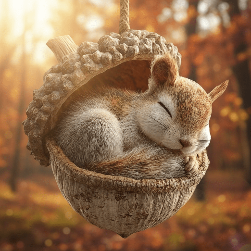 Charming Forest Creature Acorn Ornaments for Holiday Cheer