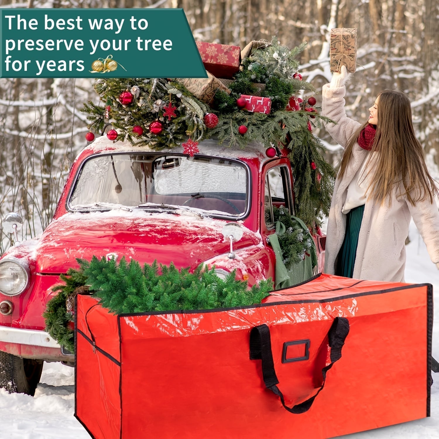 Durable Waterproof Storage Solution for Holiday Trees
