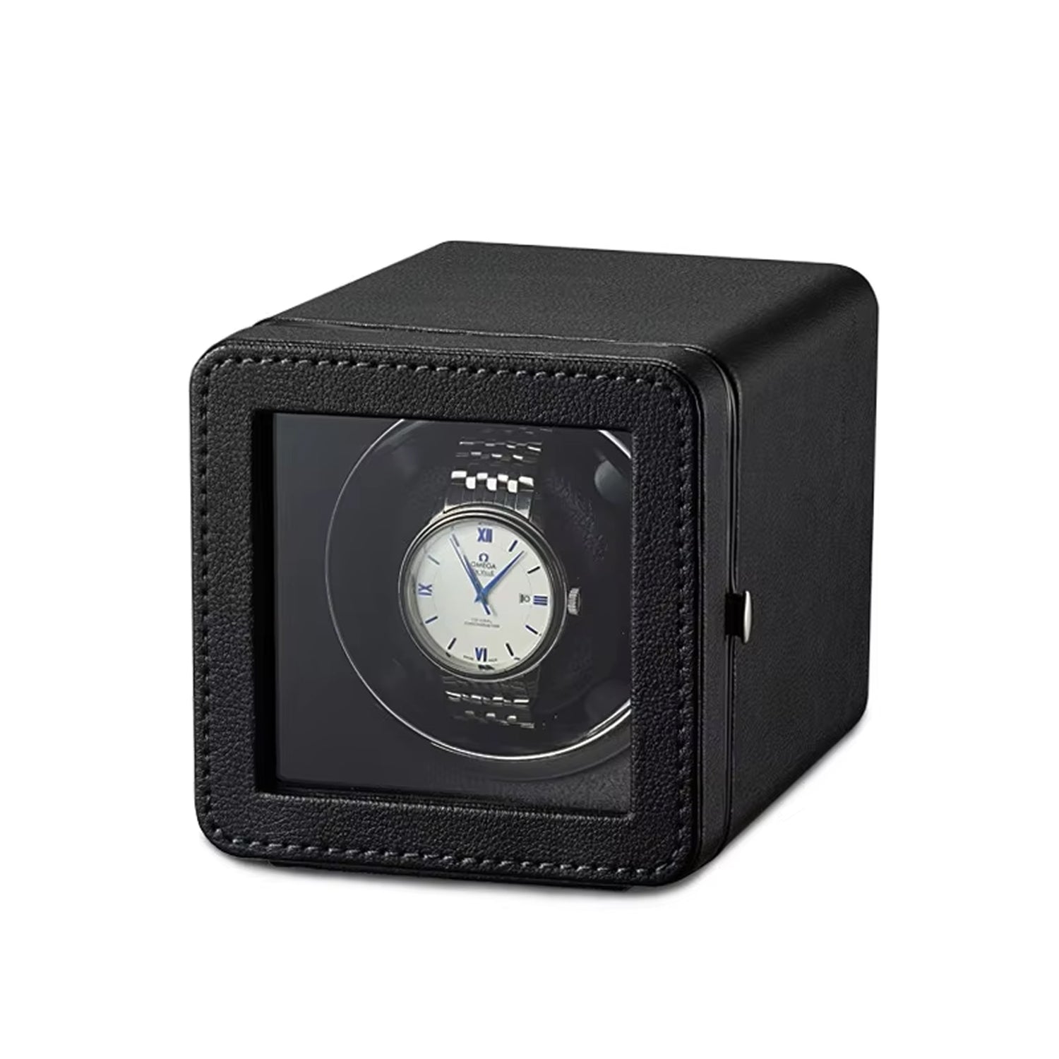 Watch Winder with 5 Rotation Settings – USB Type-C, Silent Motor, PU Leather