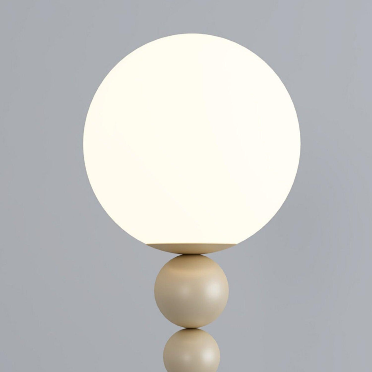 Sophisticated Stand Lamp – Sleek Metal & Glass Design