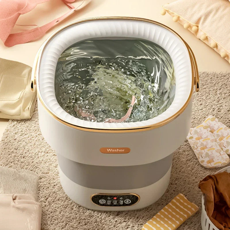 Portable Compact Washing Machine for Travel - Foldable Design for Small Spaces