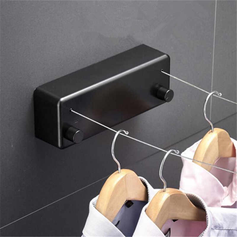 Taavita Wall Mounted Dual Retractable Clothes Line for Small Living Spaces