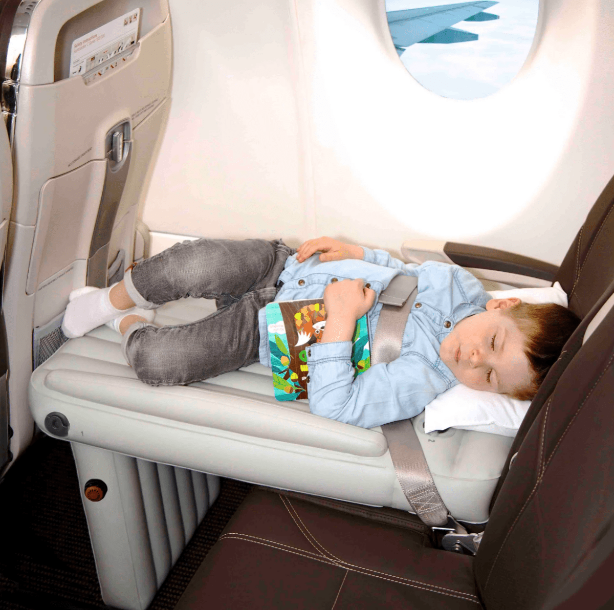 SkyHaven Travel Bed for Toddlers – Cozy Airplane Companion