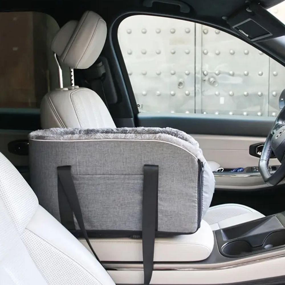 Travel Pet Booster Seat with Plush Cushion – Comfortable & Safe for Journeys