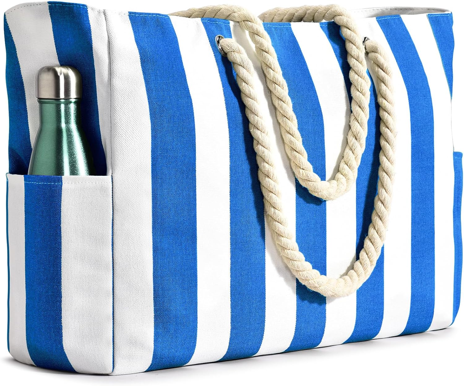 Oversized Waterproof Beach Tote Bag with Multiple Pockets – Lightweight Design
