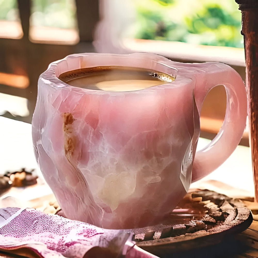 Artisan Stone Finish Coffee Cup for Everyday Use
