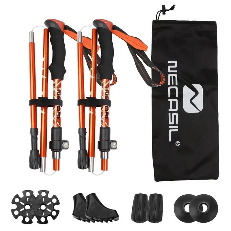 Lightweight Adjustable Hiking Poles – Collapsible Trekking Support with Comfortable Grip