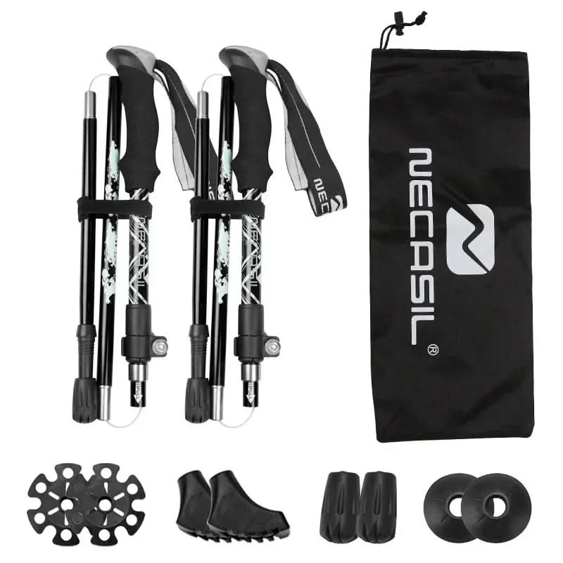 Lightweight Adjustable Hiking Poles – Collapsible Trekking Support with Comfortable Grip