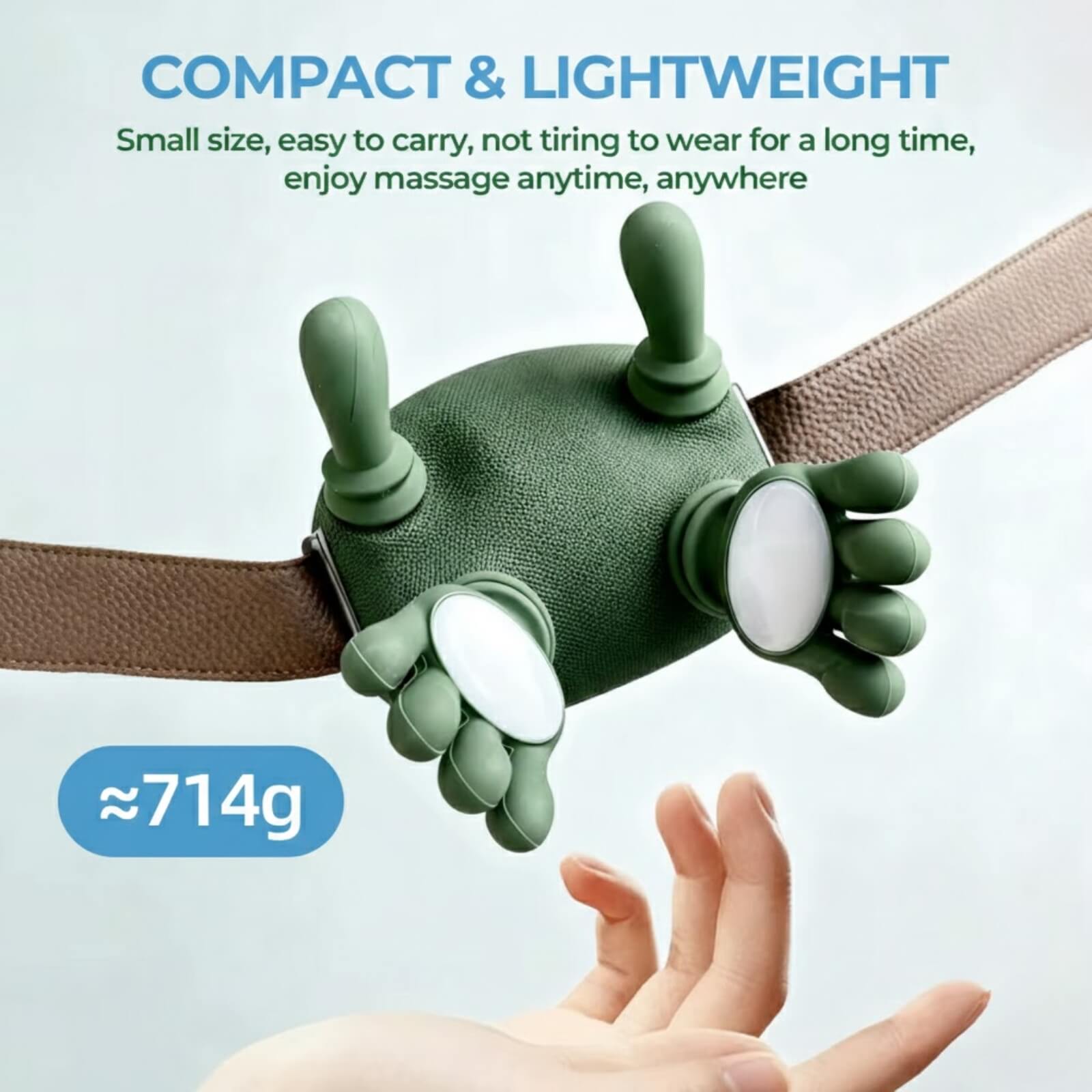Cordless Neck and Shoulder Massager with 4D Kneading and Heat Settings