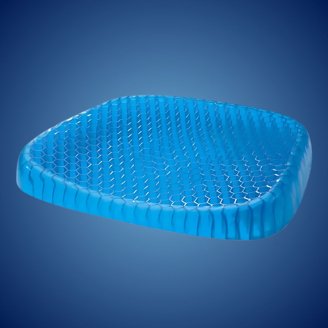 Orthopedic Gel Cushion for Seat with Pressure Relief and Tailbone Support