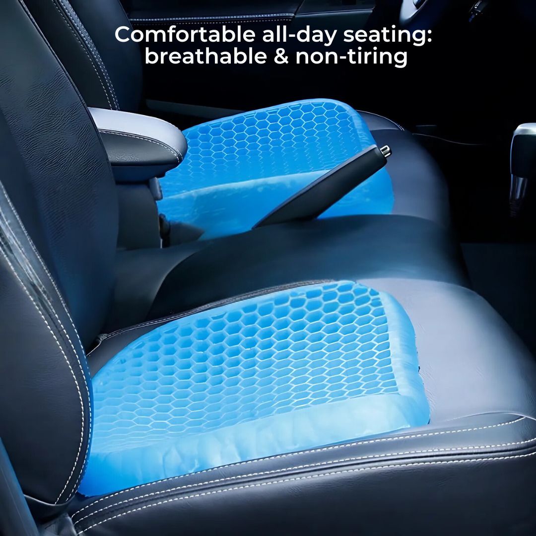 Orthopedic Gel Cushion for Seat with Pressure Relief and Tailbone Support
