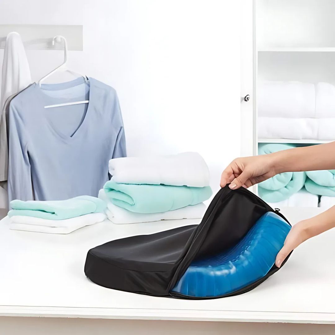 Orthopedic Gel Cushion for Seat with Pressure Relief and Tailbone Support