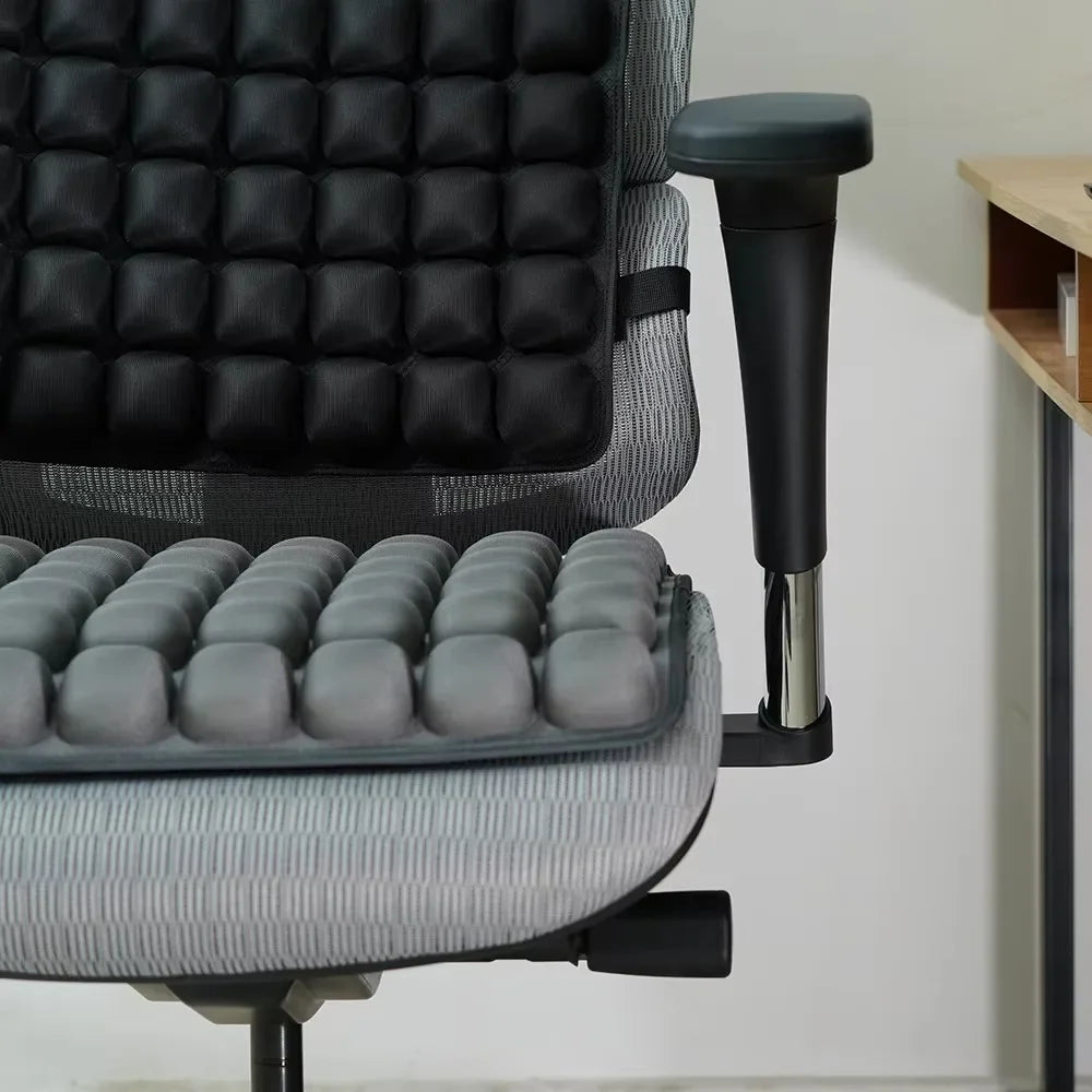 Inflatable Seat Cushion with Adjustable Firmness for Comfortable Sitting