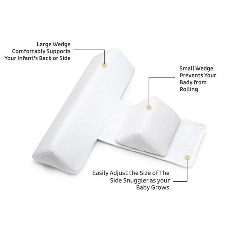 Adjustable Baby Pillow with Anti-Roll Design for Safe Side Sleeping