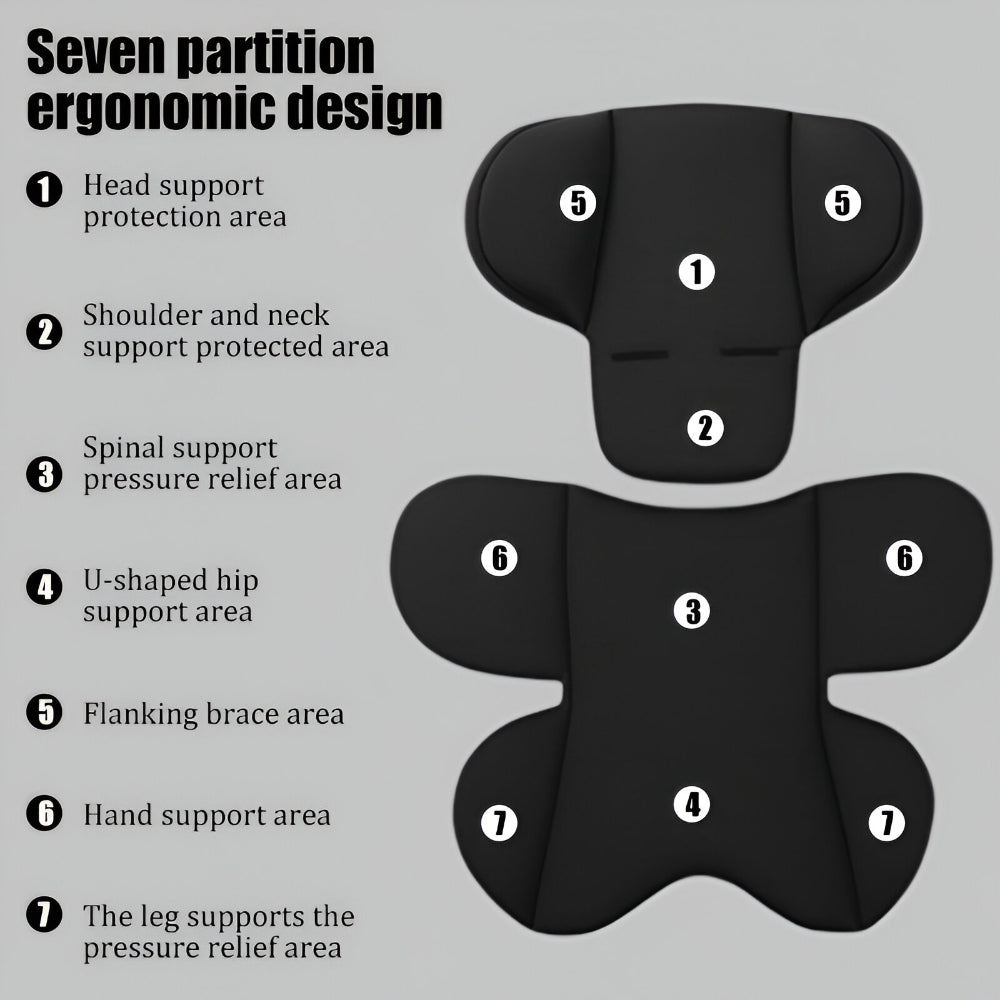 Kids Car Seat Cushion with Supportive Design – Travel-Friendly Comfort Insert