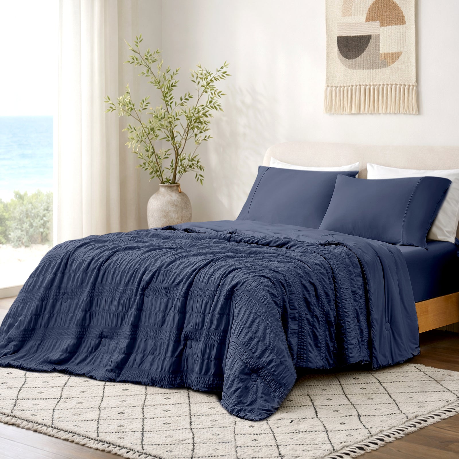 Cooling Comforter with Enhanced Airflow – Lightweight for Warm Sleepers