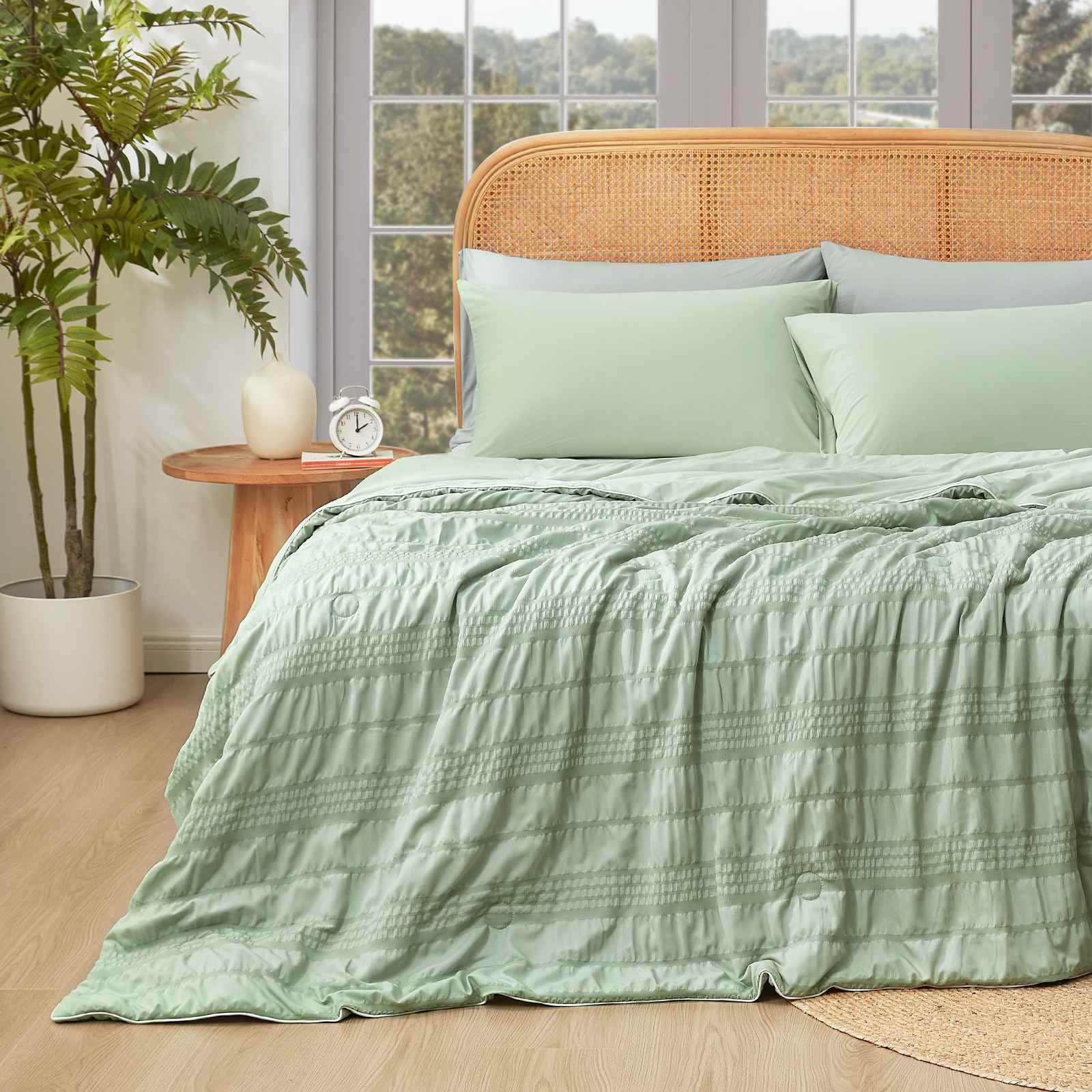 Cooling Comforter with Enhanced Airflow – Lightweight for Warm Sleepers