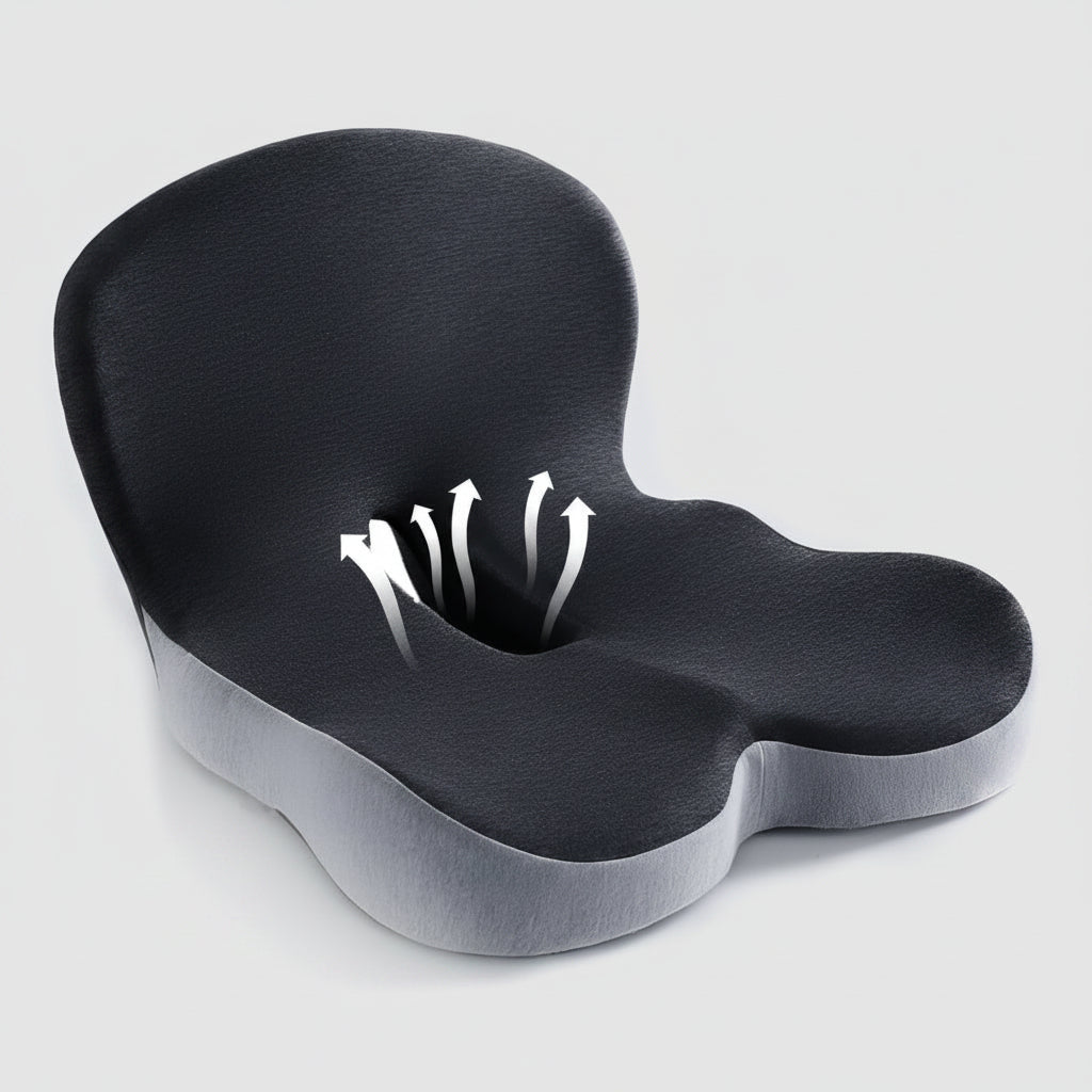 Ergonomic Memory Foam Seat Cushion for All-Day Posture Support