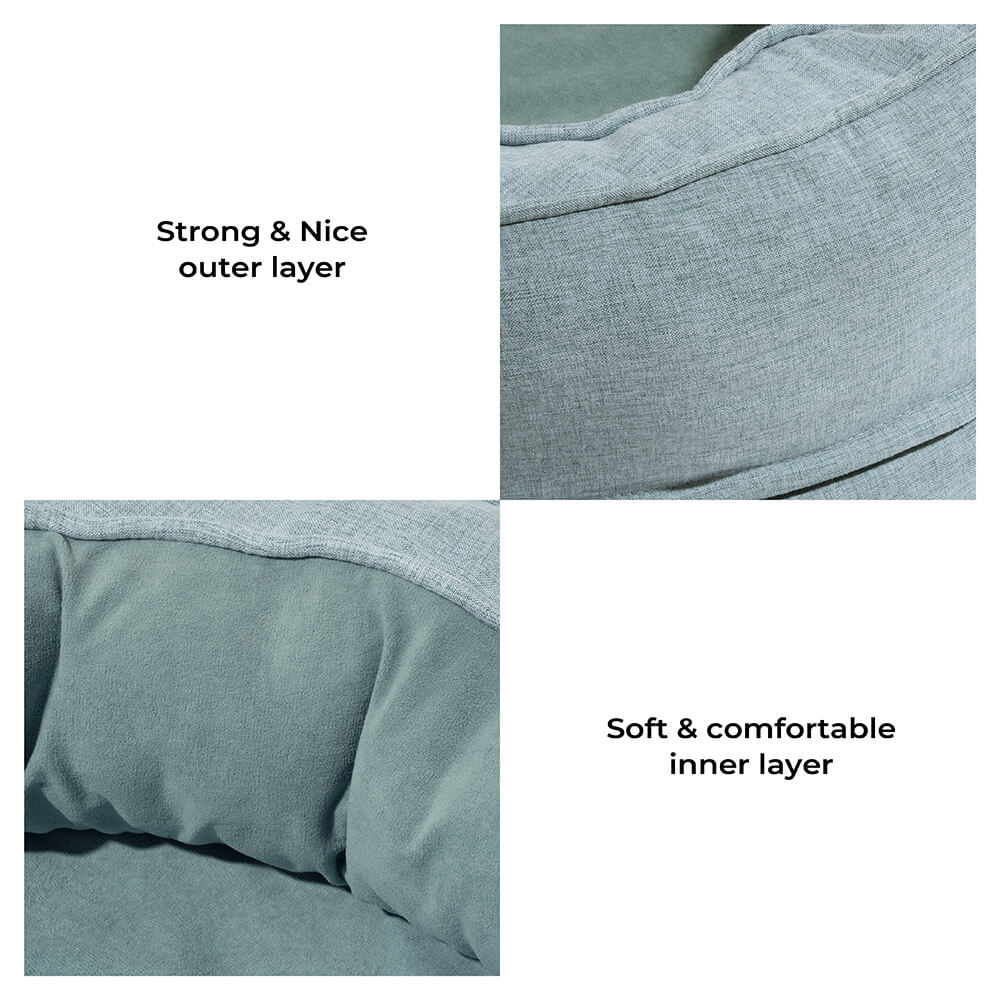 Waterproof Orthopedic Pet Bed with Removable Cover – Cotton Fleece & Velveteen, Sizes M, L, XL