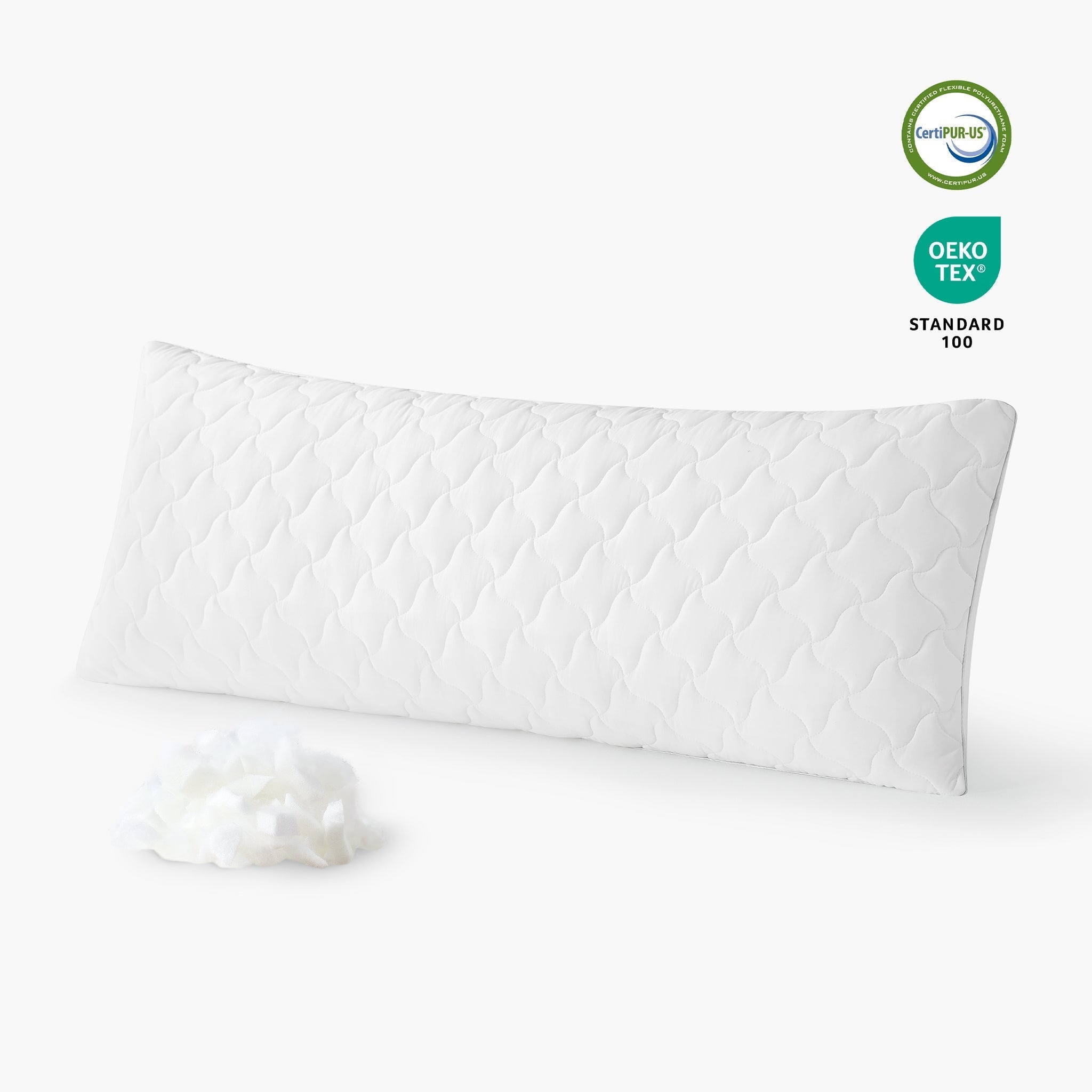Adjustable Cooling Fabric Body Pillow for Pregnancy and Sleep Support