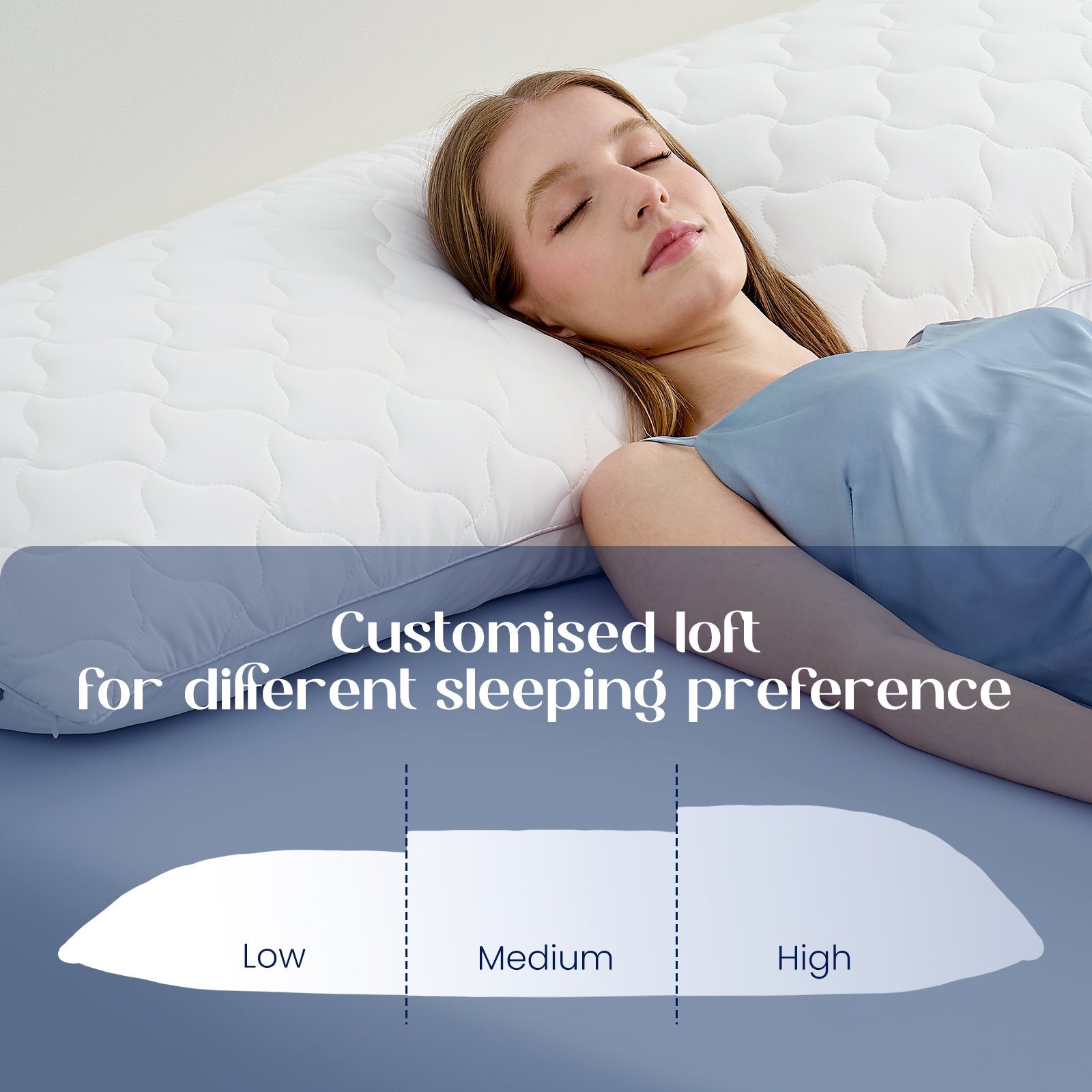 Adjustable Cooling Fabric Body Pillow for Pregnancy and Sleep Support